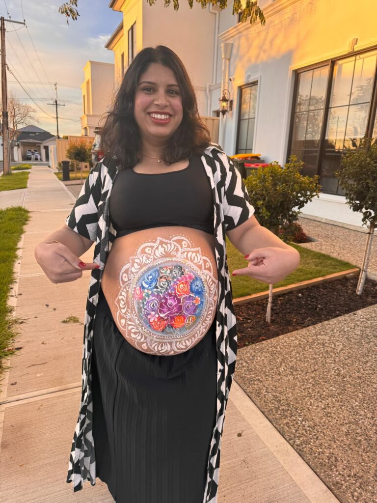 belly painting 3